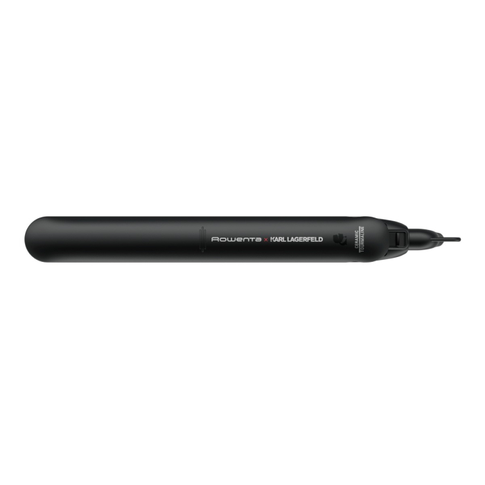 Placa de par Rowenta EasyLiss Karl Lagerfeld SF161LF0, învelis Ceramic Tourmaline, 200 °C, Funcția Straight & Curl, negru [2]