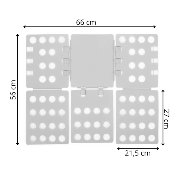 Placa pliabila pentru impaturit haine rapid, versatila pentru toate tipurile de imbracaminte, 66x55 cm, negru [20]