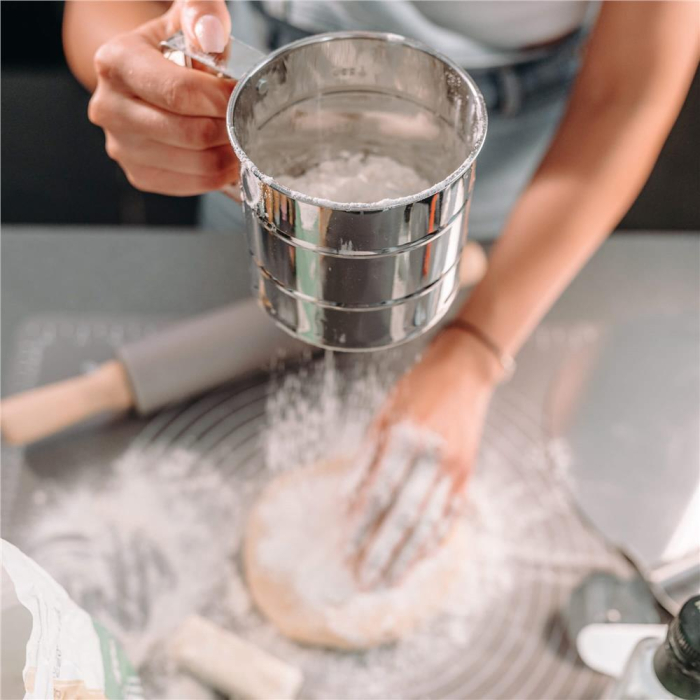 Plansa din silicon alimentar de framantat aluat, rezistenta la temperaturi ridicate, 65x45cm, gri [32]