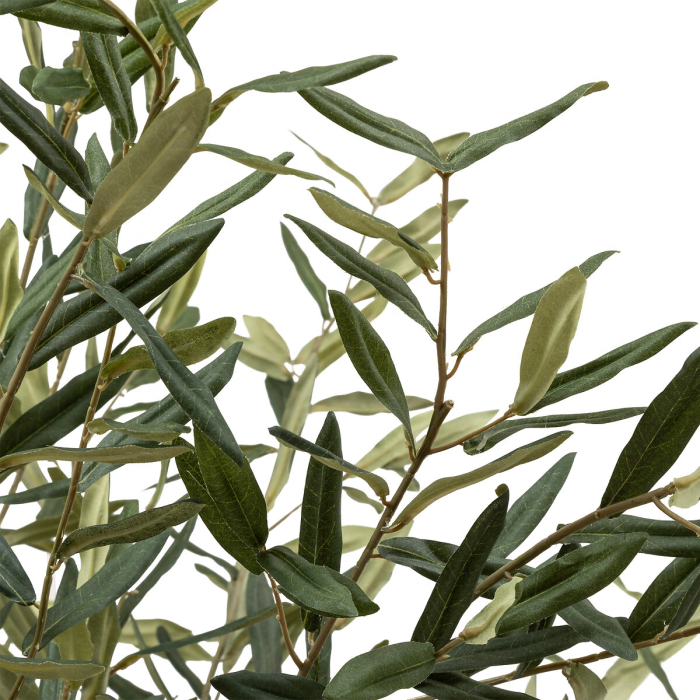 Planta artificiala maslin decorativ cu ghiveci, frunzis fin si ramuri bogate, fara intretinere, 80x80x210 cm, verde [9]