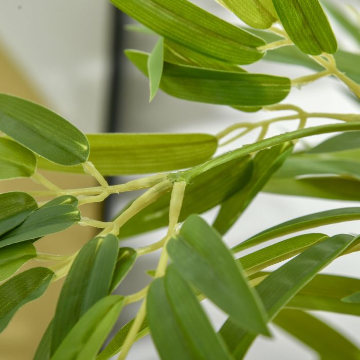  Planta Artificiala de Bambus 150 cm Inaltime cu Ghiveci Inclus pentru Interior si Exterior - Verde [9]