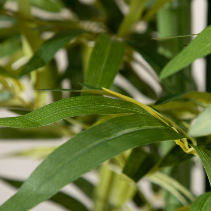  Planta Artificiala de Bambus, 180 cm, Realista, cu Ghiveci Decorativ pentru Living si Dormitor, Verde [8]