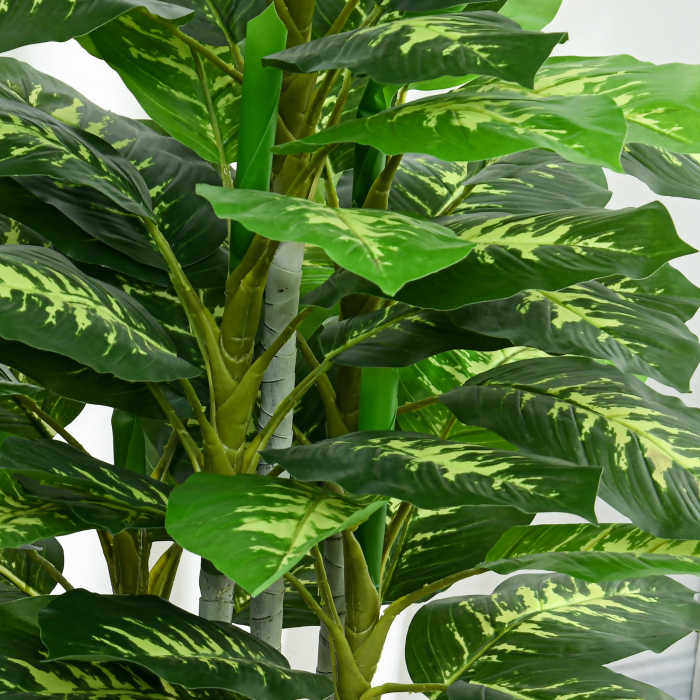  Planta Artificiala Decorativa, inalta de 120 cm, cu Ghiveci Negru pentru Interior si Exterior [8]