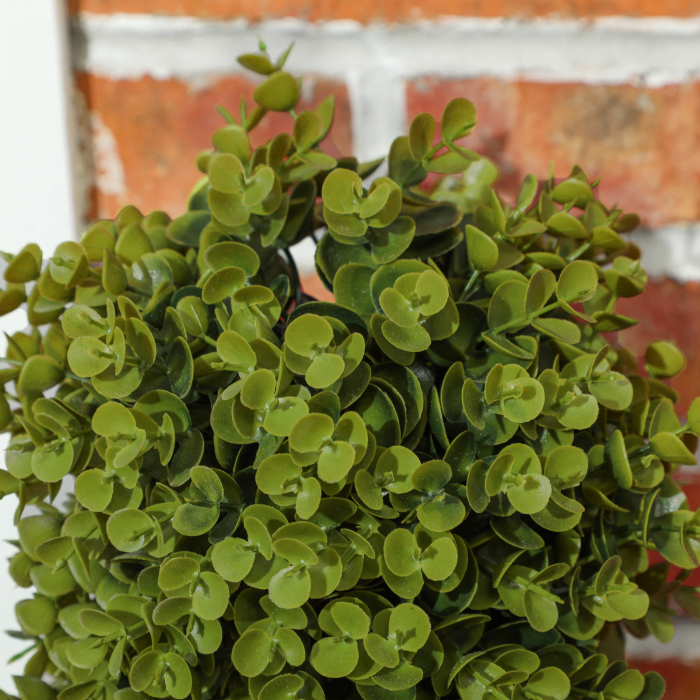  Planta Artificiala Eucalipt Spiralat cu Ghiveci Inclus Rezistent la Raze UV, Ø17,5x90 cm, Verde [9]