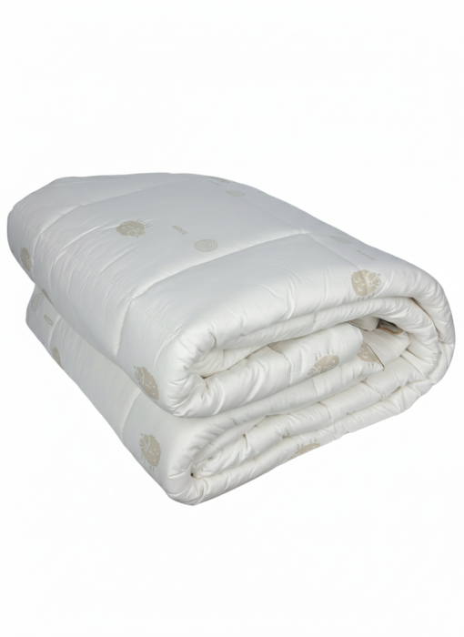 Plapuma Brius Lana Super Soft, 400g, 2 Persoane 195/215, Matlasata cu ata pentru o rezistenta indelungata, Alb [4]