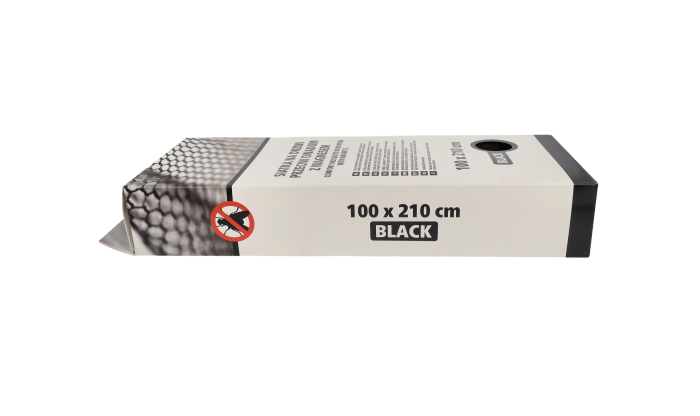 Plasa de tantari pentru usi cu magneti, neagra, 100 cm x 220 cm [3]