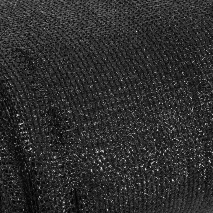 Plasa umbrire si intimitate pentru gard, 1.5m latime, 10m lungime, 140g densitate, negru [7]
