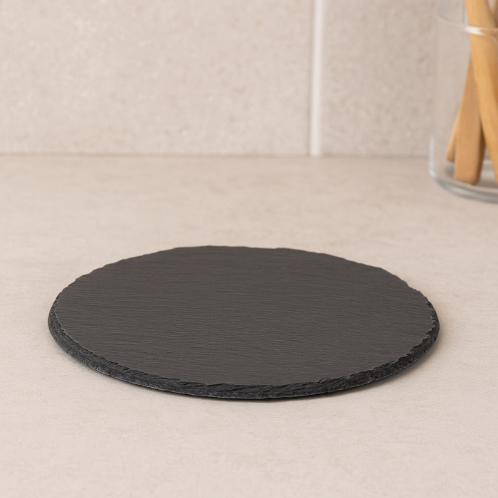 Platou servire Atmosphera ardezie, diametru 22 cm, negru [2]