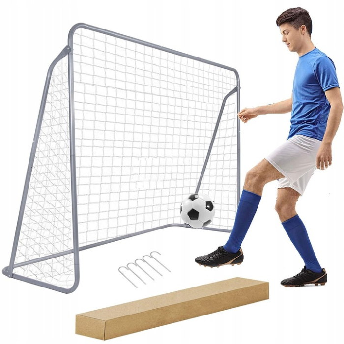 Poarta de fotbal din otel, 170x240cm, profil 32mm, cu elemente de fixare [2]