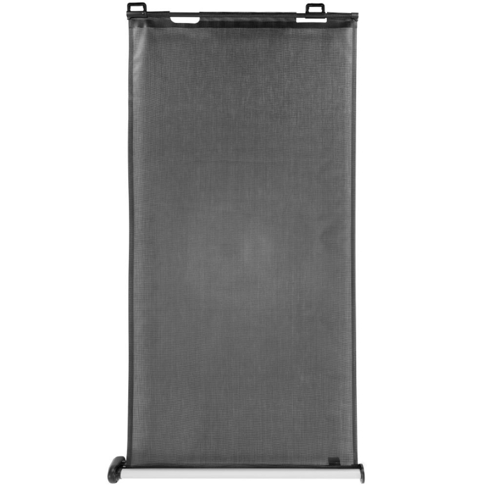 Poarta siguranta retractabila extensibila copii animale, 162x86 cm, montaj perete, negru [17]