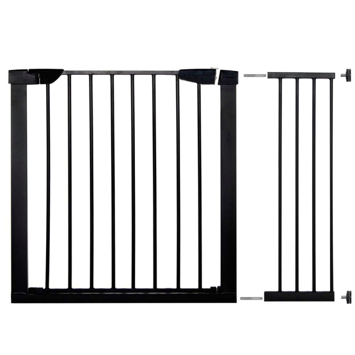 Poarta de siguranta Safety Gate pentru scari, ajustabila 103-110 cm, din otel, neagra [1]