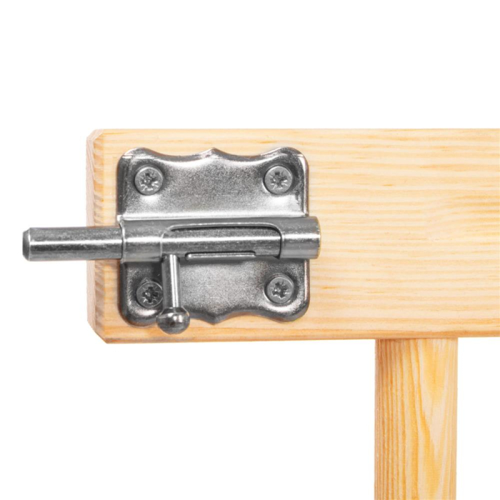 Poarta de siguranta Safety Gate pentru scari, ajustabila 72-122 cm, din lemn, maro [10]