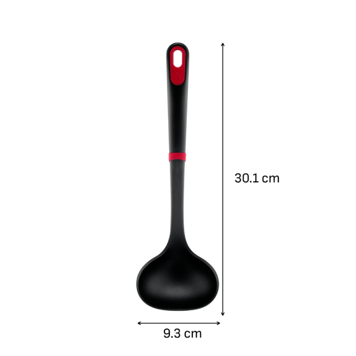 Polonic Tefal Ingenio+ K1980434, rezistenta la temperaturi inalte, compatibilitate cu masina de spalat vase, plastic, negru & rosu [11]