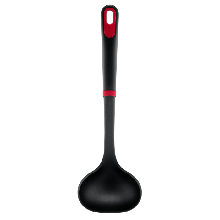 Polonic Tefal Ingenio+ K1980434, rezistenta la temperaturi inalte, compatibilitate cu masina de spalat vase, plastic, negru & rosu [9]