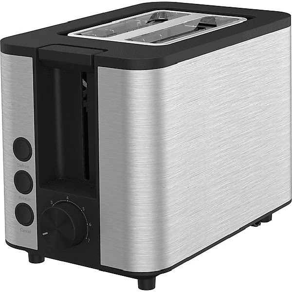 Prajitor de paine Beko TAM7321I, 950 W, 2 felii, 7 niveluri de rumenire, fante extra-large, functie 3 in 1, memorare, argintiu/negru [4]