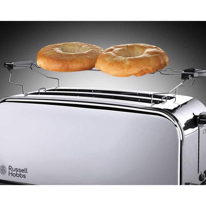 Prajitor de paine cu 2 fante lungi Russell Hobbs Victory, fante extra late, gratar chifle, tava firimituri detasabila [2]