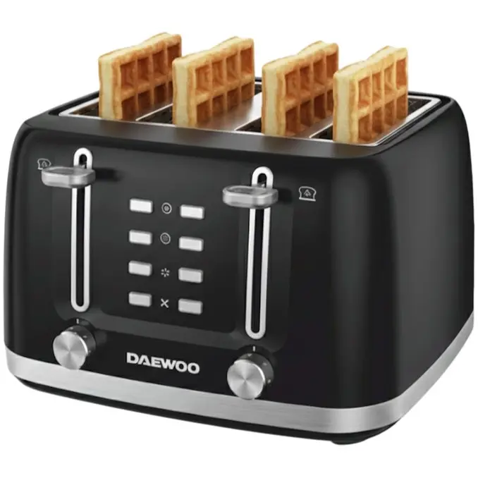 Prajitor de paine Daewoo DBT4160B, 1600 W, 6 trepte, 4 felii, functie decongelare, mecanic, buton anulare, Negru [7]