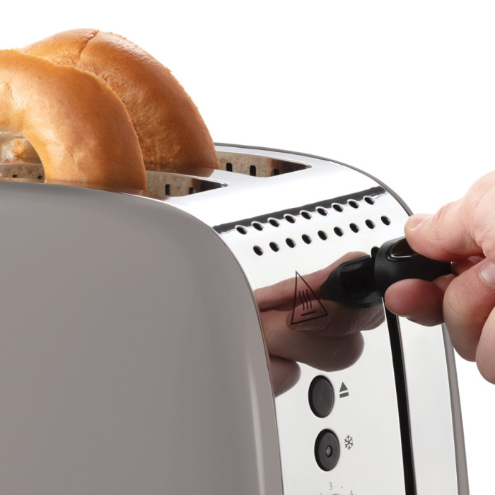 Prajitor de paine Russell Hobbs Colours Plus, 2 fante, gratar chifle, tava firimituri detasabila, functie decongelare, maro [5]