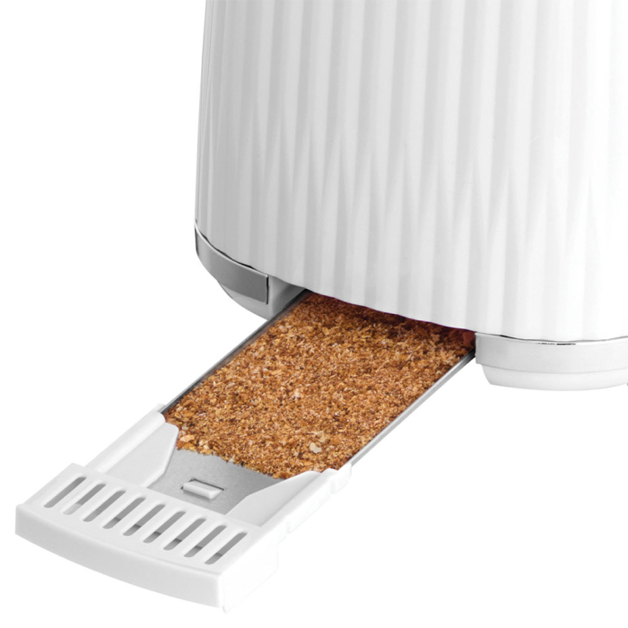 Prajitor de paine Russell Hobbs Eden, 2 fante, gratar chifle, tava firimituri detasabila, design modern, alb [7]