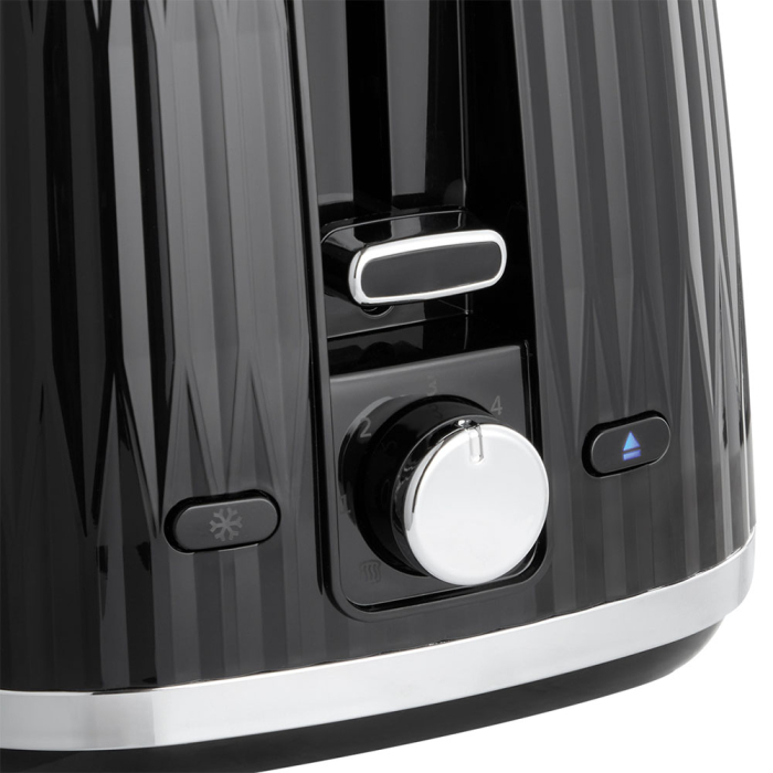 Prajitor de paine Russell Hobbs Eden, 2 fante, gratar chifle, tava firimituri detasabila, design modern, negru [3]
