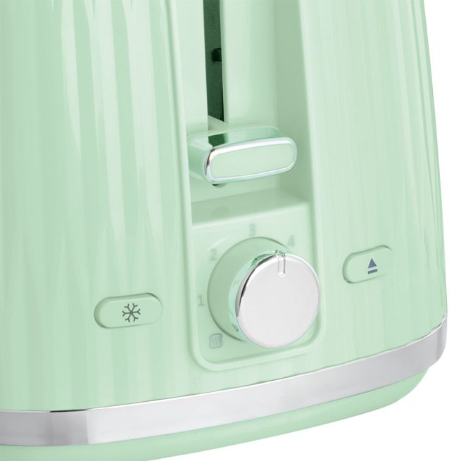Prajitor de paine Russell Hobbs Eden, 2 fante, gratar chifle, tava firimituri detasabila, design modern, verde [11]