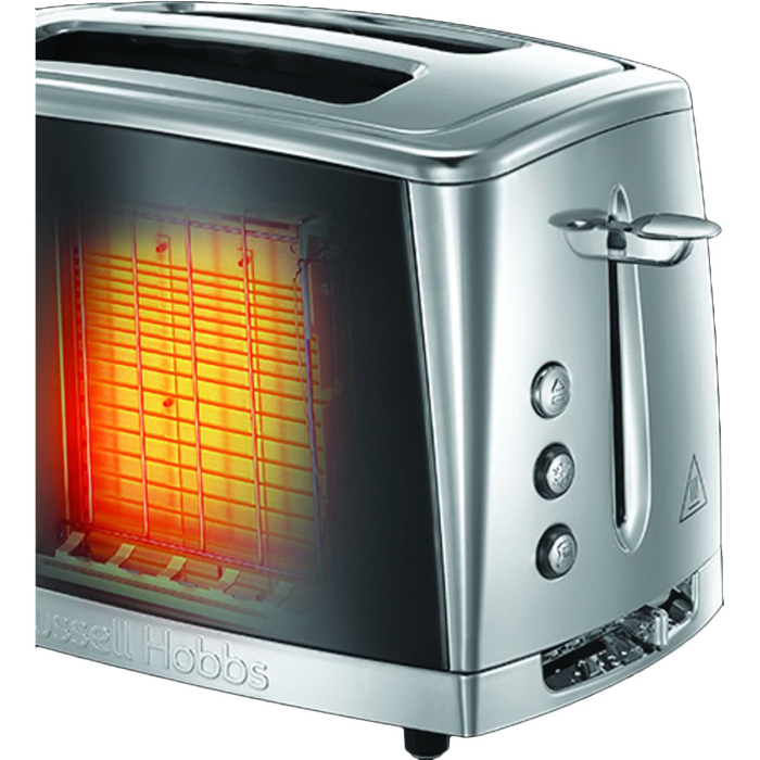 Prajitor de paine Russell Hobbs Luna, 2 fante, prajire rapida 55%, gratar chifle, tava firimituri detasabila, gri [4]