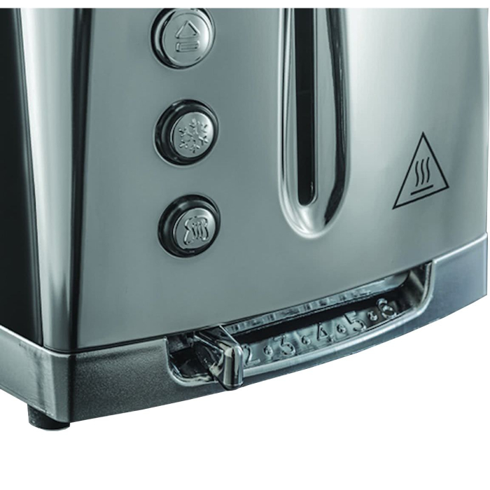 Prajitor de paine Russell Hobbs Luna, 2 fante, prajire rapida 55%, gratar chifle, tava firimituri detasabila, gri [2]