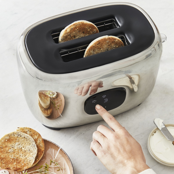 Prajitor de paine Tefal Majestuo TT883D10, 1050W, 7 trepte de rumenire, functie dezghetare, reincalzire, tava detasabila firimituri, argintiu [10]