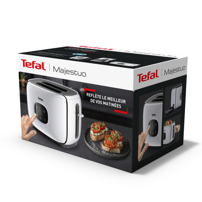 Prajitor de paine Tefal Majestuo TT883D10, 1050W, 7 trepte de rumenire, functie dezghetare, reincalzire, tava detasabila firimituri, argintiu [5]