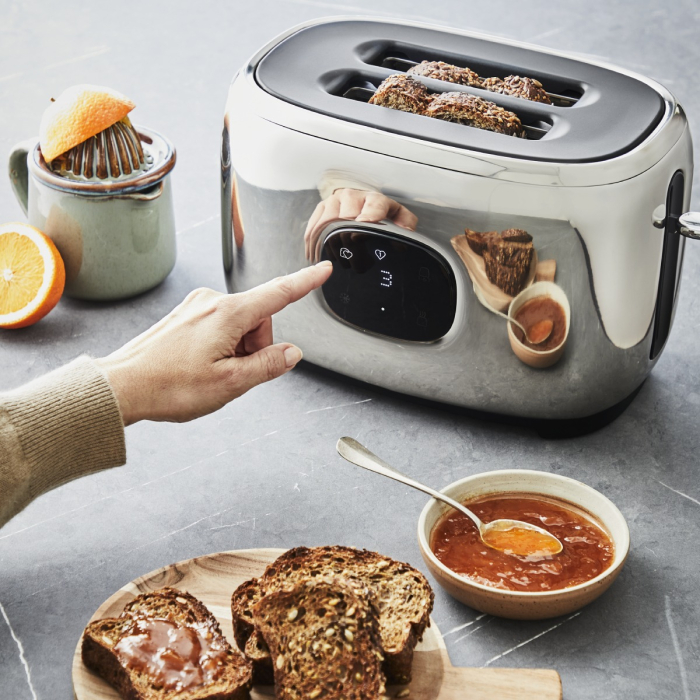 Prajitor de paine Tefal Majestuo TT883D10, 1050W, 7 trepte de rumenire, functie dezghetare, reincalzire, tava detasabila firimituri, argintiu [6]