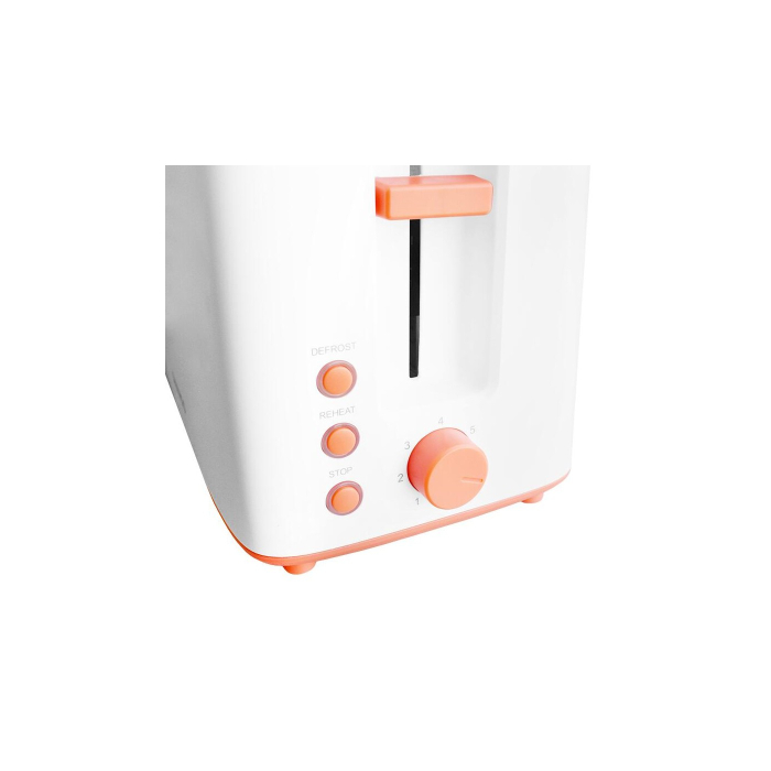 Prajitor paine Daewoo DBT70W, 900 W, 6 trepte, 280 mm, 180 mm, 190 mm, 0.95 kg, 2 felii, functie decongelare, Alb [2]
