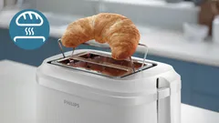 Prajitor paine Philips HD2511/00, 900 W, 8 trepte, 278 mm, 167 mm, 175 mm, 1.41 kg, 2 felii, functie decongelare, Alb [10]