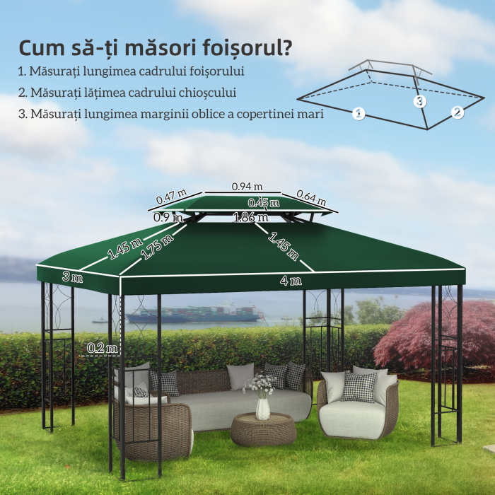  Prelata pentru Foisor 4x3 m cu 2 Niveluri [3]