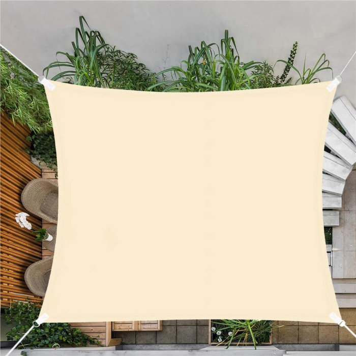 Prelata umbrire 3x2 m pentru terasa sau balcon, impermeabila, protectie UV, crem [15]