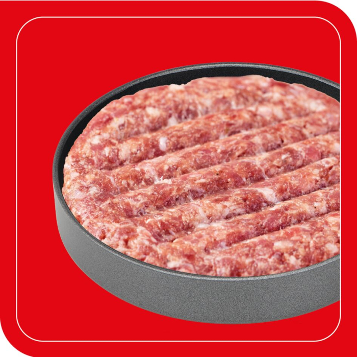 Presa pentru burgeri Tefal K1851134, 12 cm, acoperire antiaderenta, crestaturi pentru formare uniforma, compatibila cu masina de spalat vase, g [5]