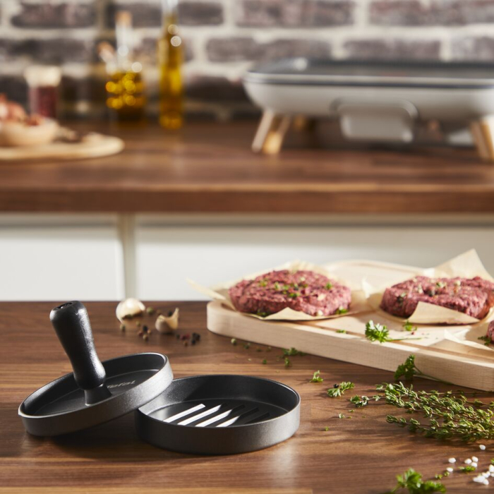 Presa pentru burgeri Tefal K1851134, 12 cm, acoperire antiaderenta, crestaturi pentru formare uniforma, compatibila cu masina de spalat vase, g [4]