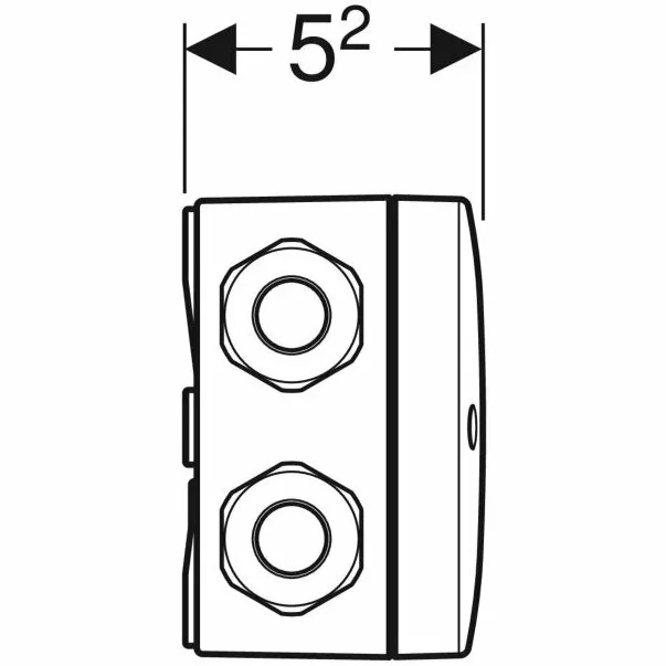 Priza de racordare combinata Geberit Duofresh [4]