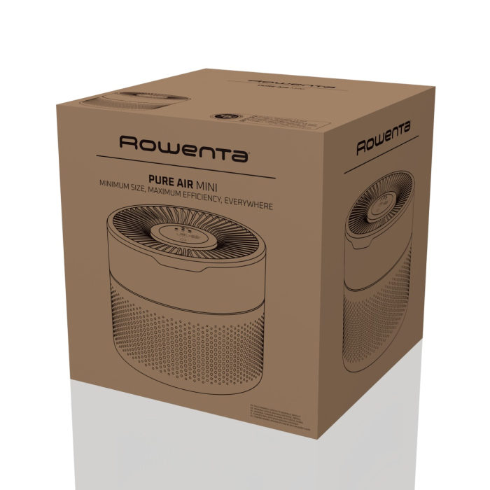 Purificator de aer Rowenta Pure Air Mini PU1521F0, 22 m², mod silentios, ultra-compact, filtrare HEPA Allergy+, CADR 85 m³/ora, alb & crem [12]