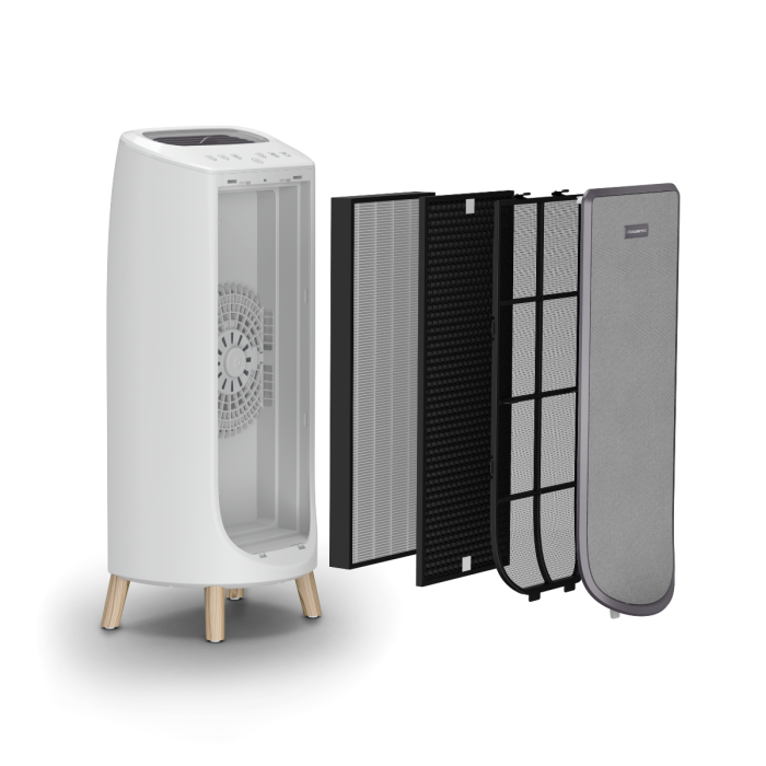 Purificator Intense Pure Air Home PU6180F0, sistem de filtrare HEPA, 5 trepte de viteza, 3 trepte de filtrare, 60 W, alb & gri [5]