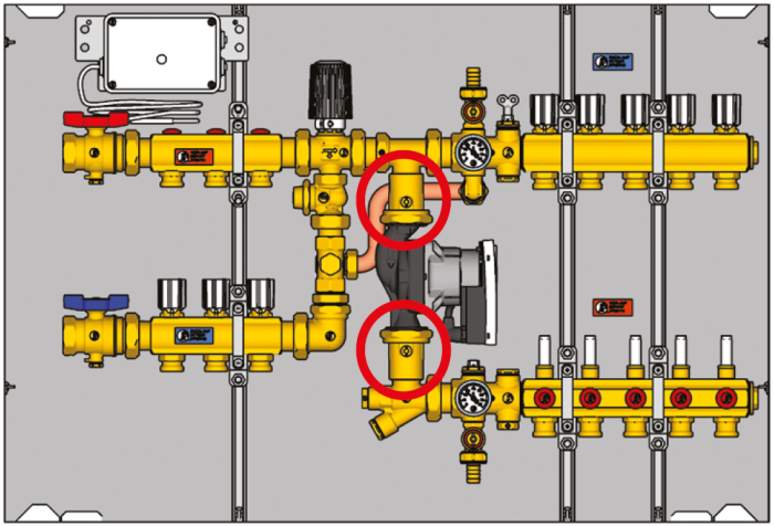 Racord cu bila Giacomini R252Y001, pentru pompa, filet interior 1" x 1 1/2", alama [3]