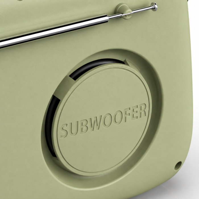 Radio vintage cu Bluetooth HAEGER RETRO BLUETOOTH, 4 moduri Bluetooth/FM/USB/AUX, Autonomie pana la 20 ore, Difuzor 5W cu amplificator 3W, Baterie incorporata cu incarcare USB-C, Verde [4]