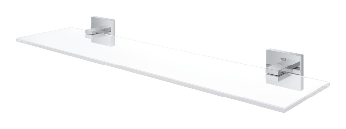 Raft baie Grohe 41109000, 500 mm, 145 mm, 2 orificii instalare, pe perete, metal, elemente fixare ascunse, Crom [3]