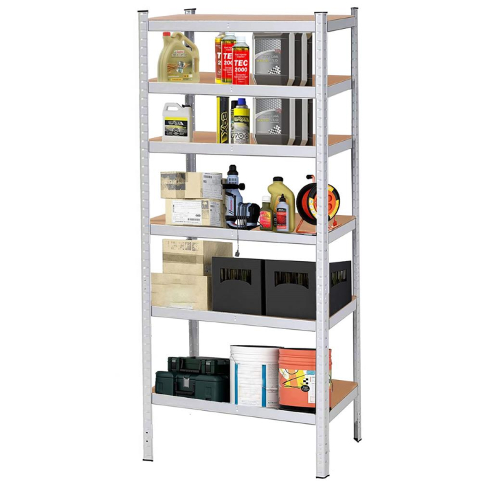 Raft cadru metalic modular pentru depozitare, 6 polite, 225x110x50cm, sarcina 900kg [2]