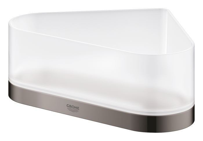 Raft de colt Grohe 41038A00, Selection, montare pe perete, fixare ascunsa, ABS/Metal, lucios, grafit [2]