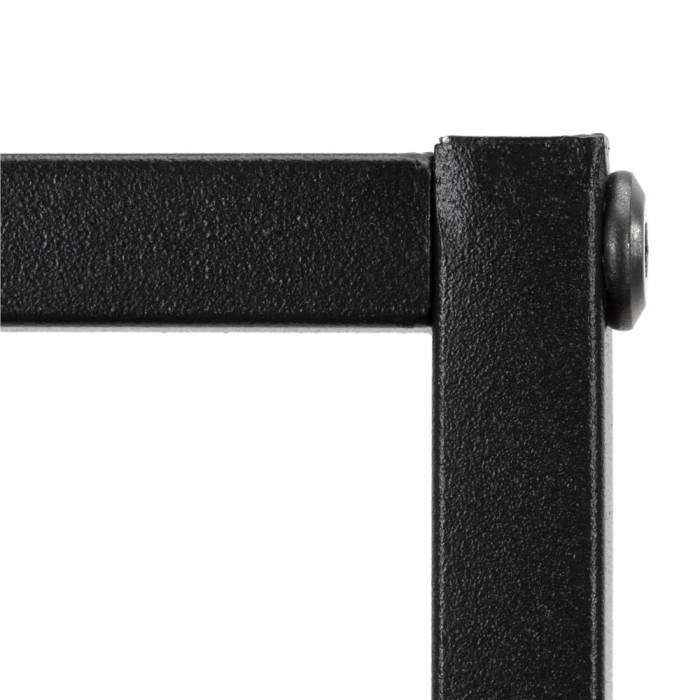 Raft de perete cu 3 polite din MDF si cadru metalic, 58x21x50 cm, negru [14]