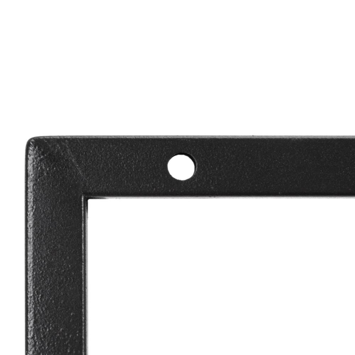 Raft de perete cu 3 polite din MDF si cadru metalic, 58x21x50 cm, negru [10]