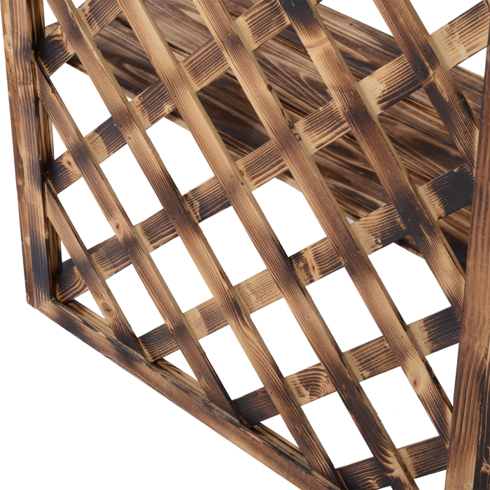  Raft Ghivece pentru Plante cu 3 Etajere din Lemn de Brad, 80x40x150 cm [9]