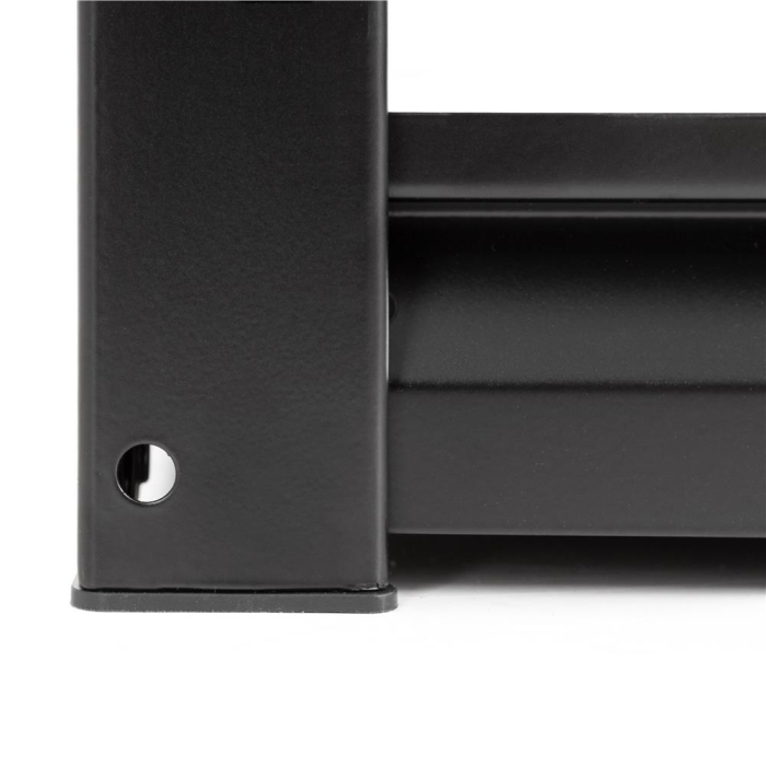 Raft metalic de depozitare cu 5 polite reglabile MDF, capacitate 750 kg, 120x40x200 cm, negru [12]