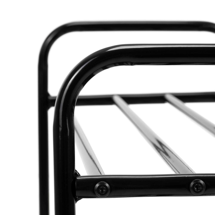 Raft metalic pentru pantofi cu 3 niveluri, capacitate 15 kg, 66x28x53 cm, negru [10]