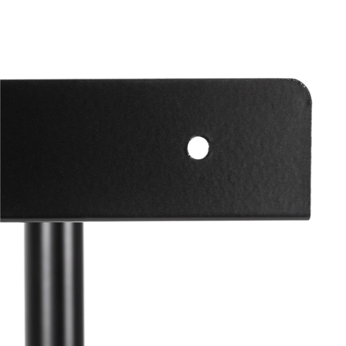 Raft metalic pentru prosoape, structura cu finisaj mat, accesorii montaj incluse, 25x16x76 cm, negru [16]